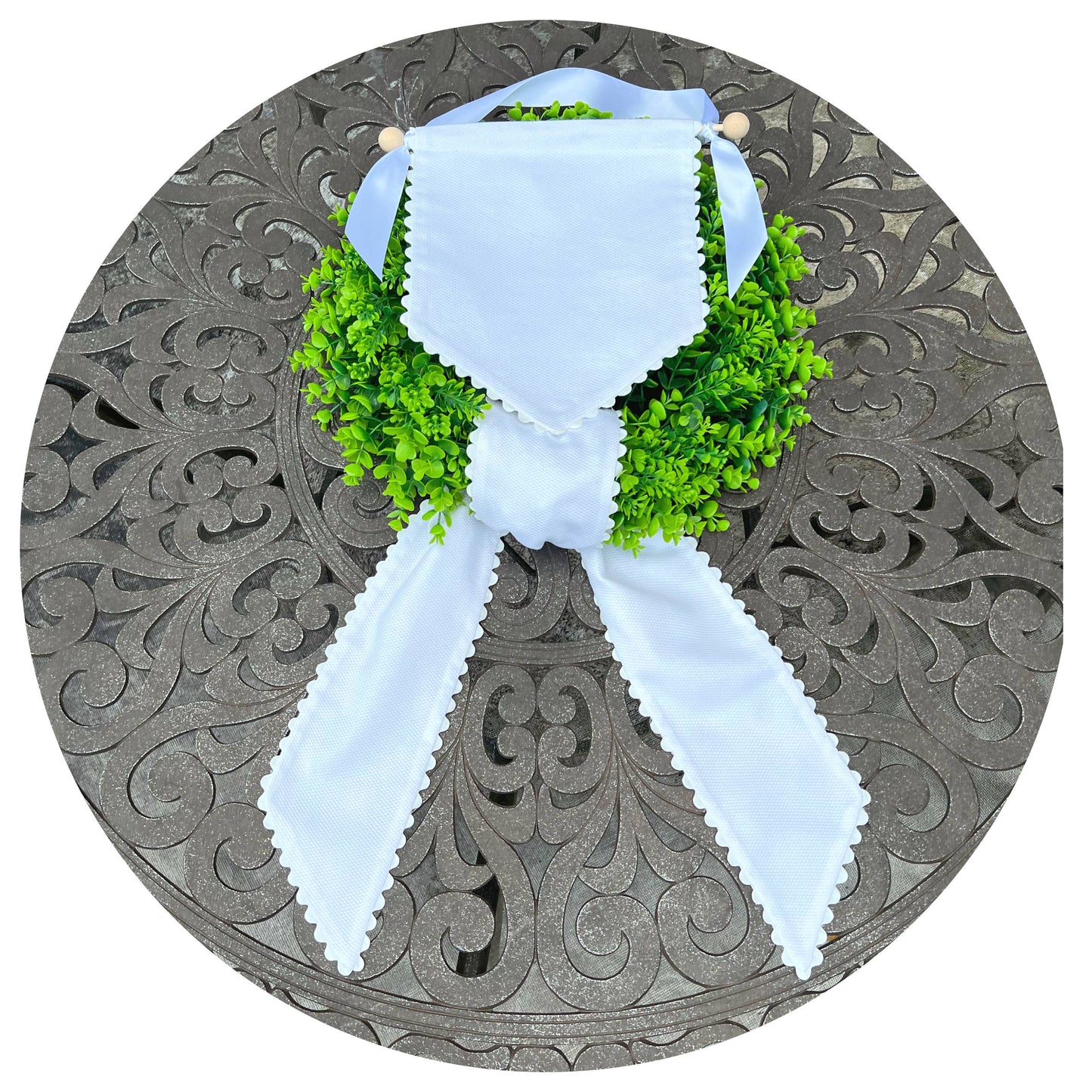 Color Cotton Pique Sash with Trim