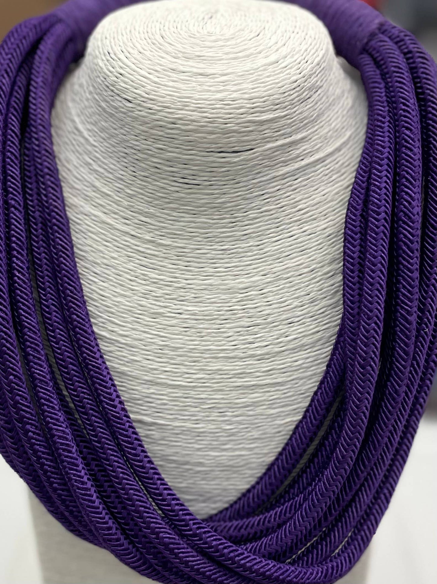 Slub 8-Strand Necklace (purple)