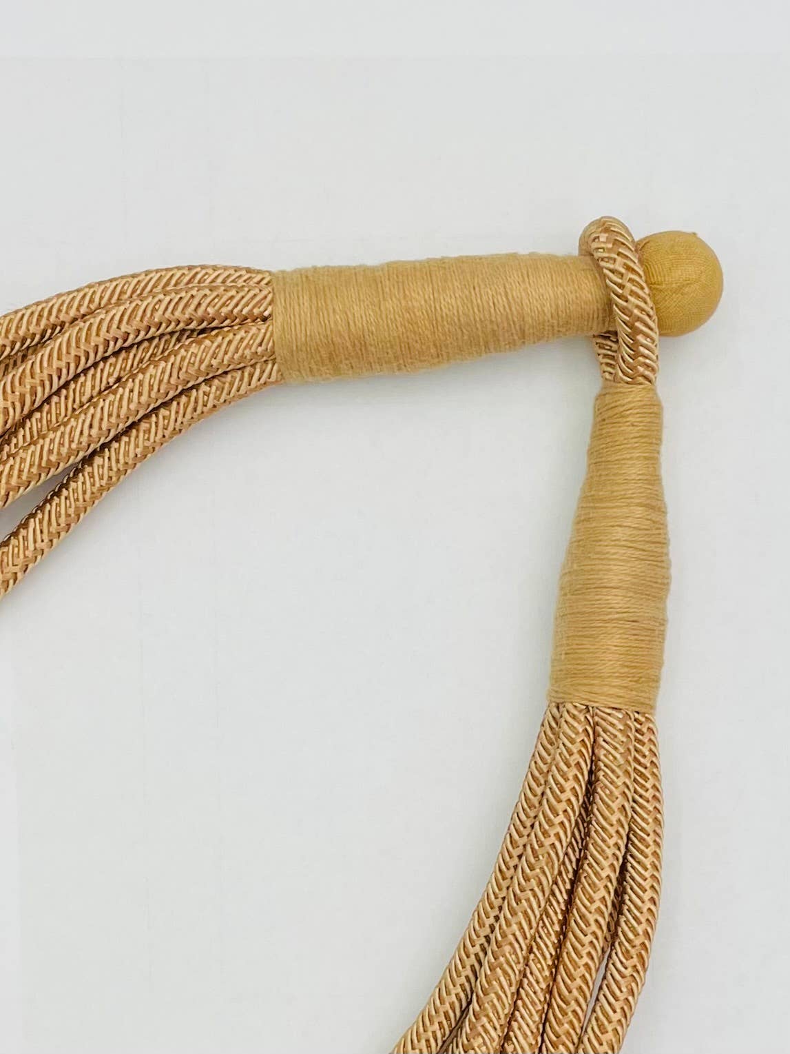 Slub 8-Strand Necklace (tan) NK189
