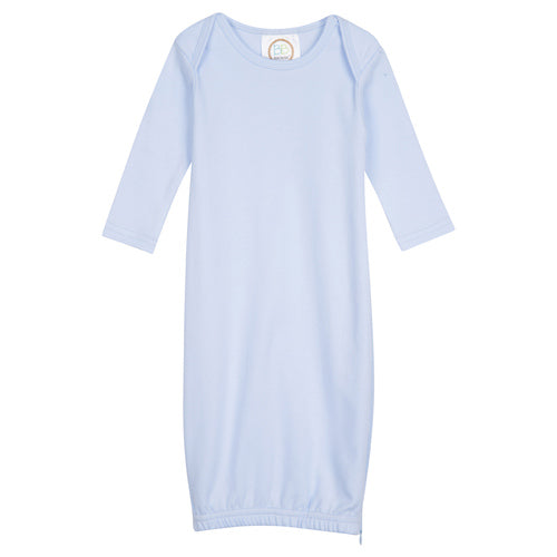 Infant Gown Sleeper and Hat Set with Hidden Side Zipper