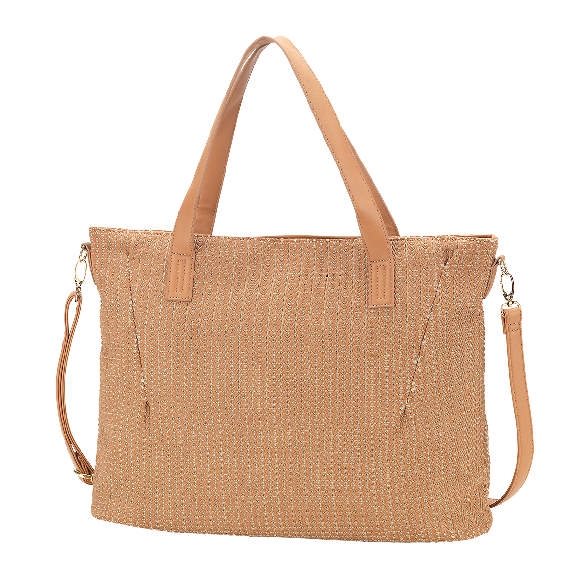Textured Camel Audrey Purse w/Sage Diamond Crossbody