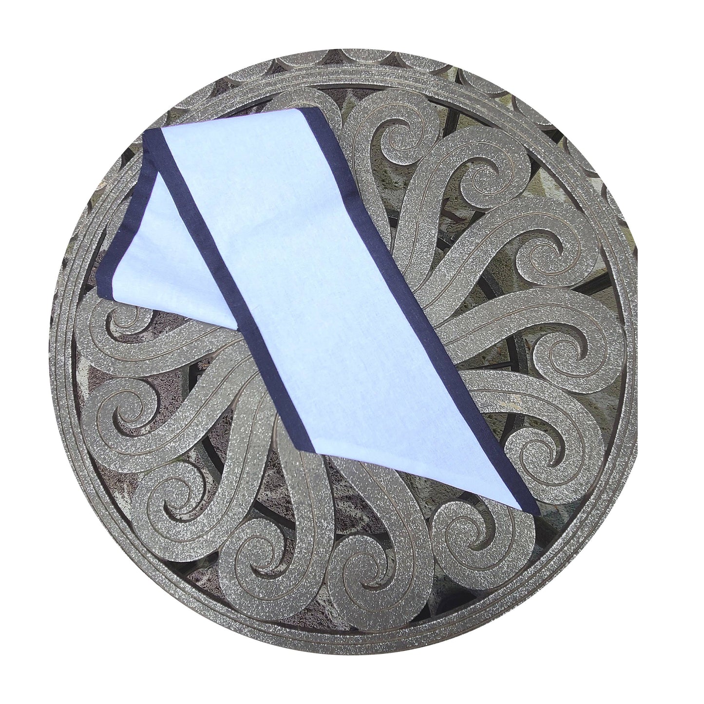 Two Color Linen Sash