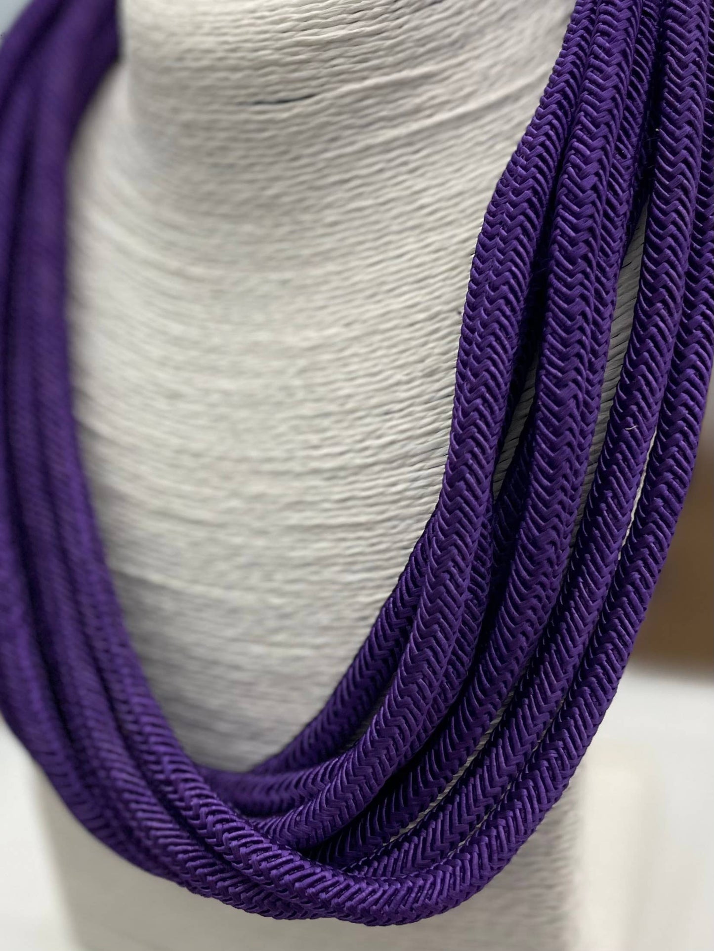 Slub 8-Strand Necklace (purple)