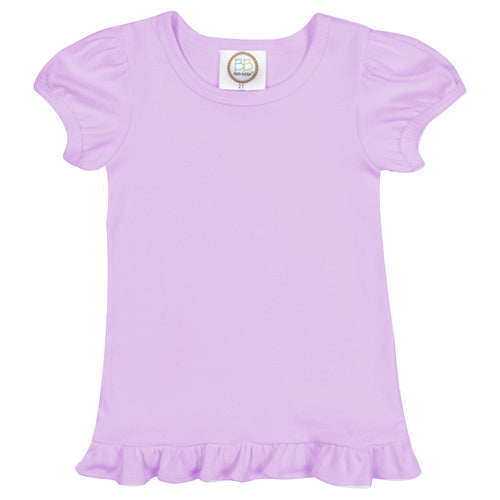 Cheetah Print Pumpkin Short Sleeve Ruffle Shirt