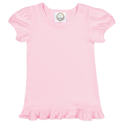 Cheetah Print Pumpkin Short Sleeve Ruffle Shirt
