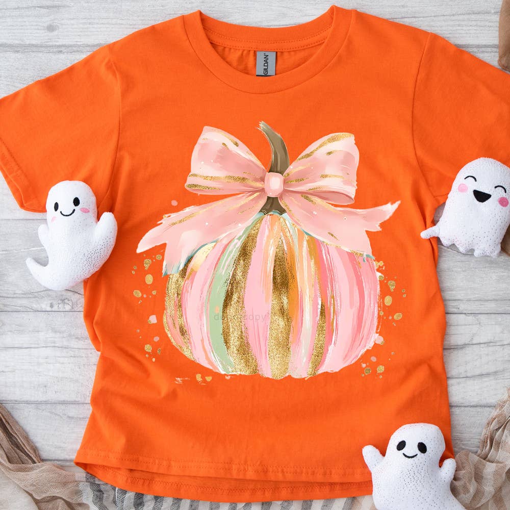 Coquette Pumpkin Heat Transfer Long Sleeve