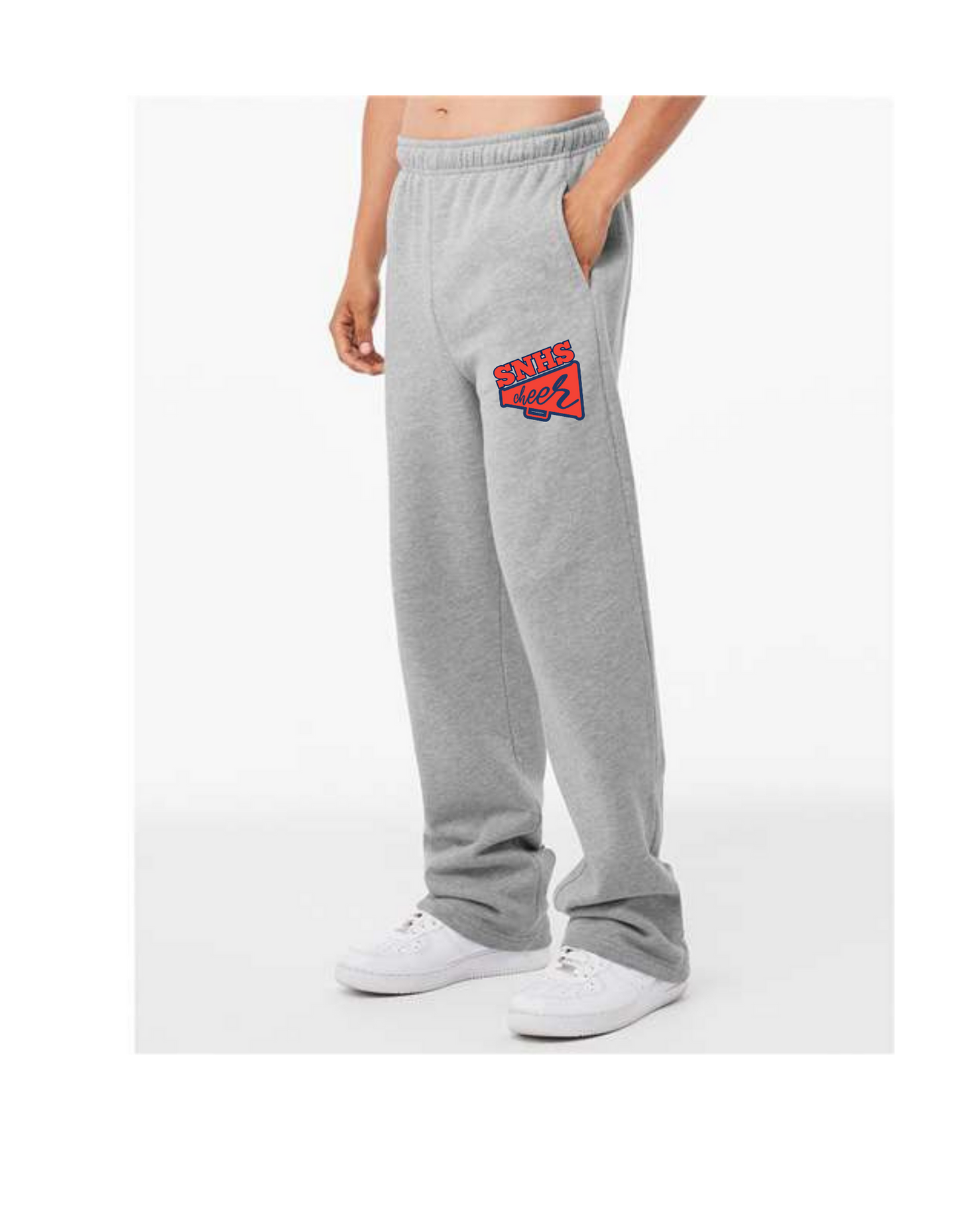 SNHS Cheer Straight Leg Sweatpants Grey