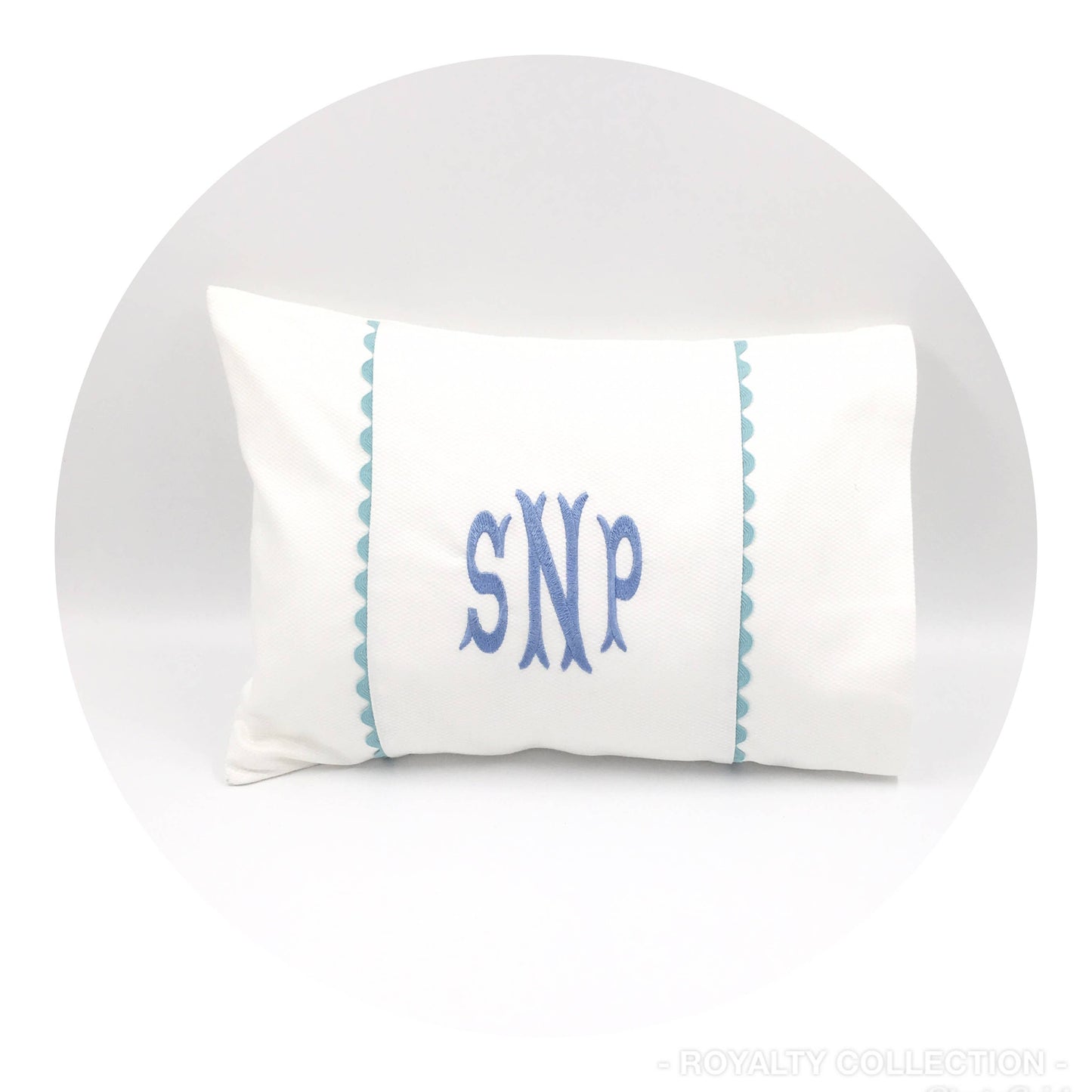 White Cotton Pique Baby / Travel Pillowcase