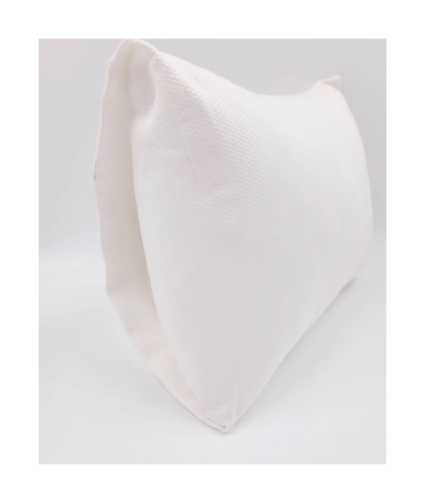 White Cotton Pique Baby / Travel Pillowcase