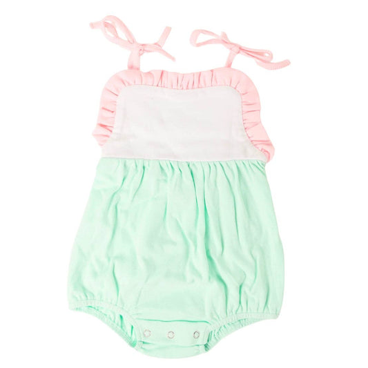 Girls Knit Tie Sunsuit