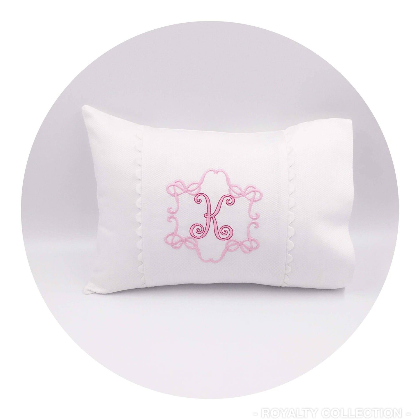 White Cotton Pique Baby / Travel Pillowcase