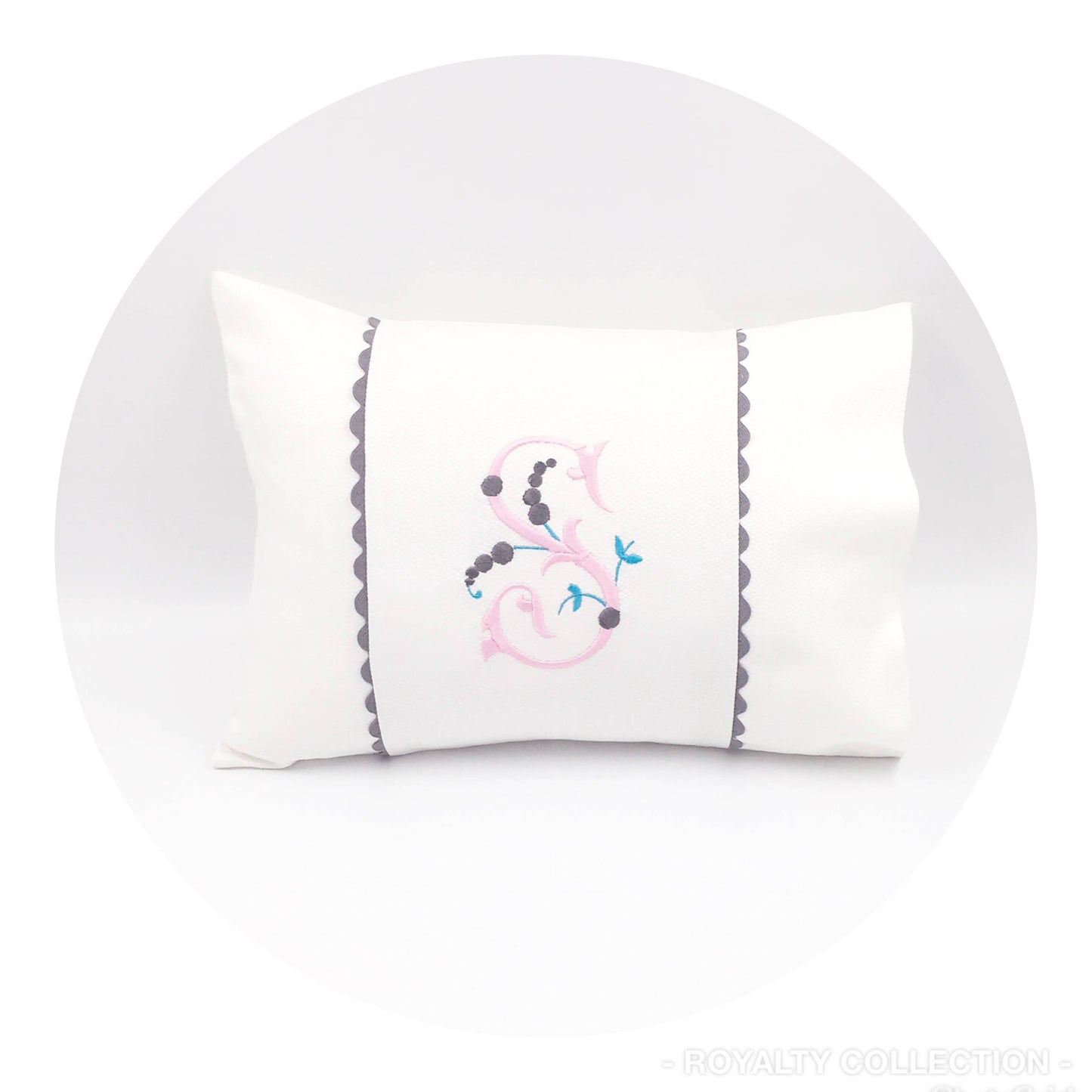 White Cotton Pique Baby / Travel Pillowcase