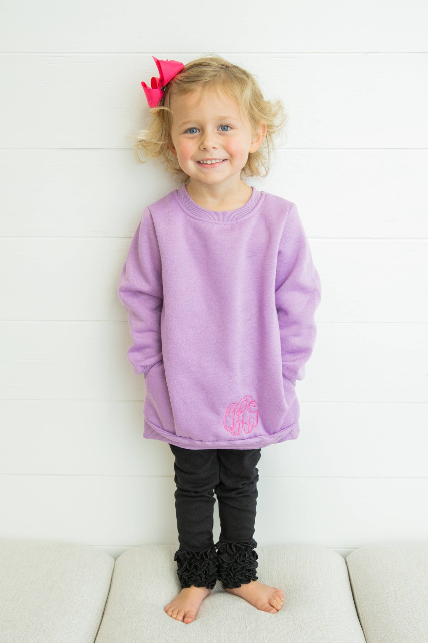 Round Neck Sweatshirt - Lavender
