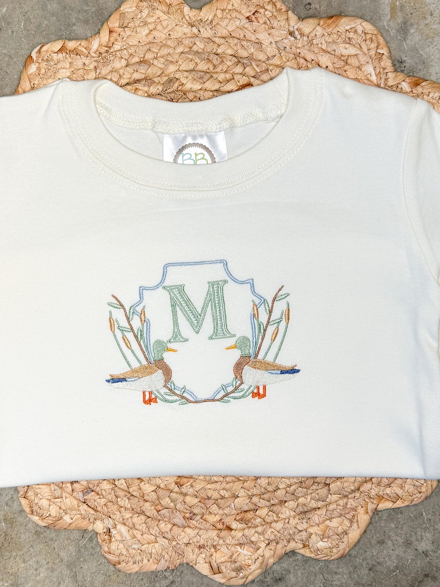 Mallard Monogram Crest Short Sleeve Shirt