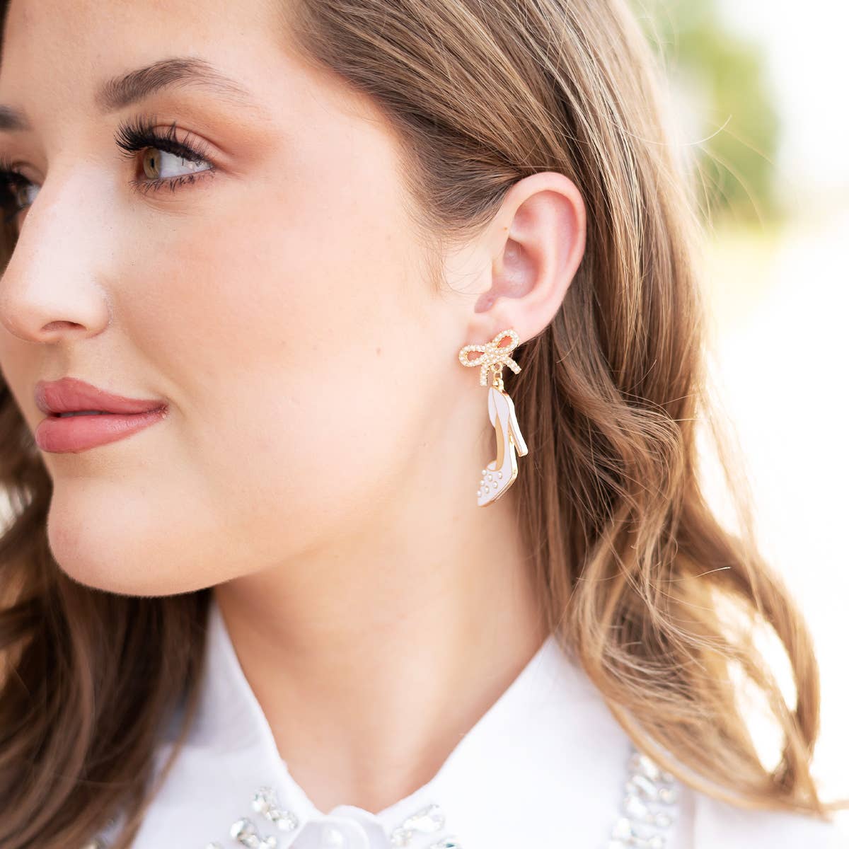 Center of Attention Bridal Earrings