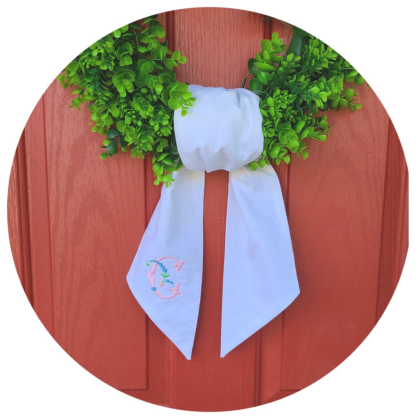 White Linen Sash