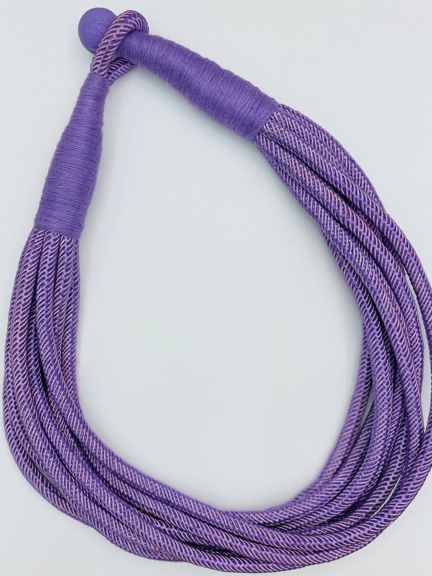 Slub 8-Strand Necklace (lilac) NK264