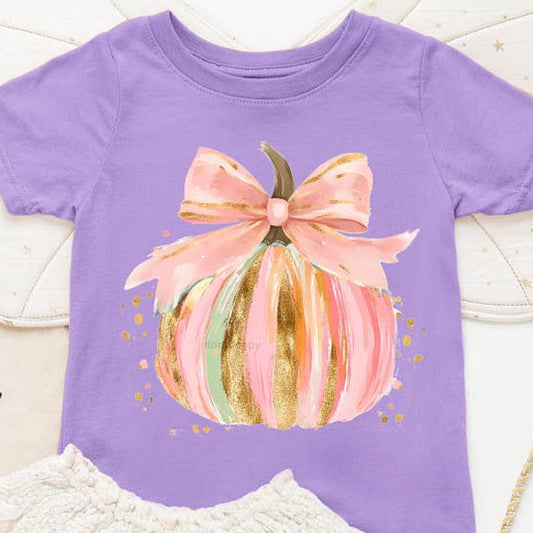 Coquette Pumpkin Heat Transfer Long Sleeve