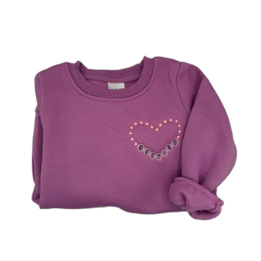 Round Neck Sweatshirt - Lavender